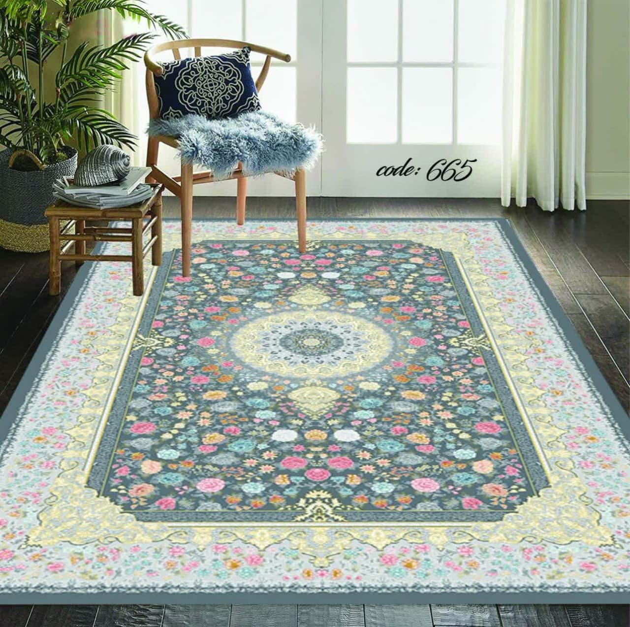 روفرشی کشدار مخمل شانل ترک طرح های زیبا مدل ترمه 665