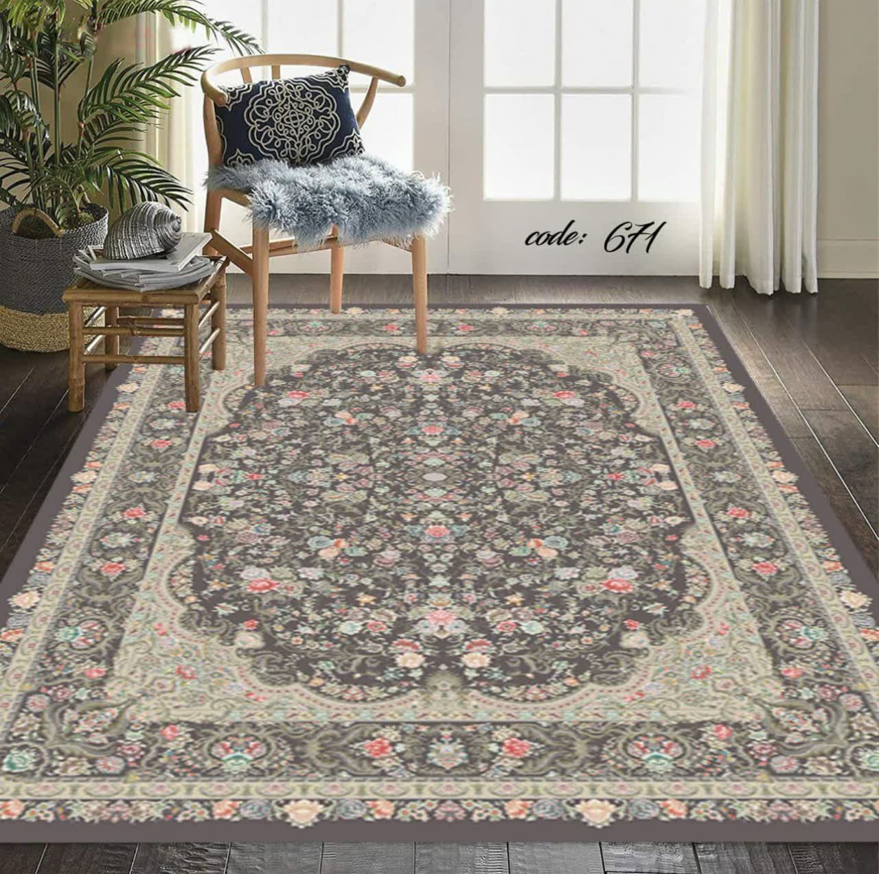 روفرشی کشدار مخمل شانل ترک طرح های زیبا مدل ترمه 671