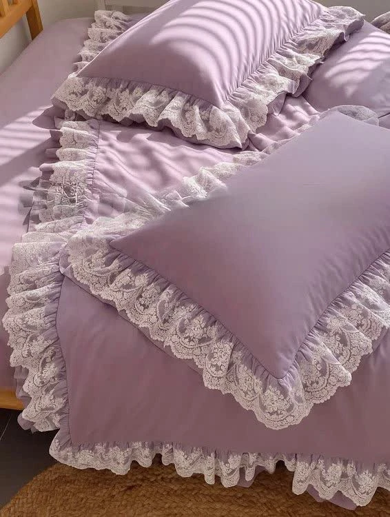 روتختی گیپوری جنس میکرو براش ساده (نخ پنبه) رنگ یاسی